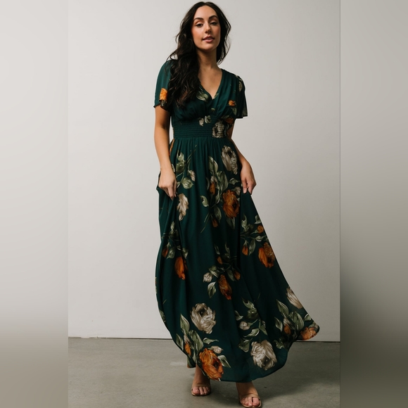 Baltic Born Dresses & Skirts - NWT Baltic Born Birdie Maxi Dress Green Floral